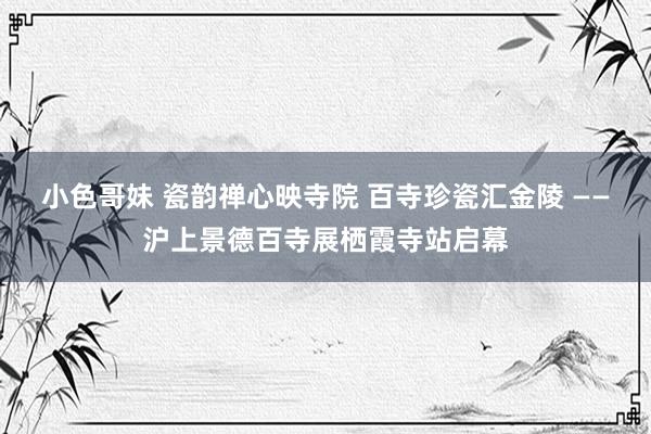 小色哥妹 瓷韵禅心映寺院 百寺珍瓷汇金陵 ——沪上景德百寺展栖霞寺站启幕