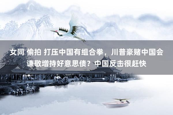 女同 偷拍 打压中国有组合拳，川普豪赌中国会谦敬增持好意思债？中国反击很赶快