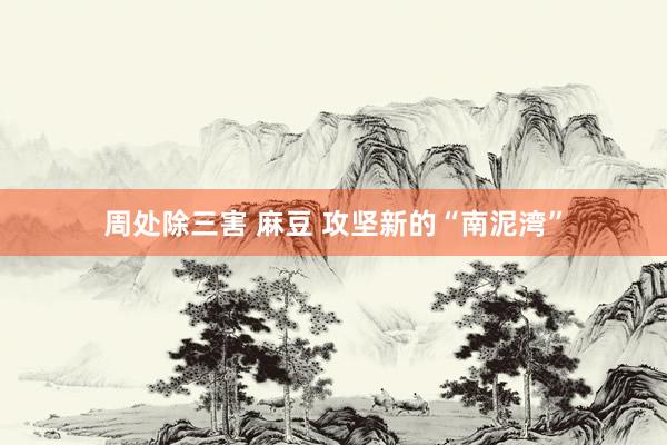 周处除三害 麻豆 攻坚新的“南泥湾”